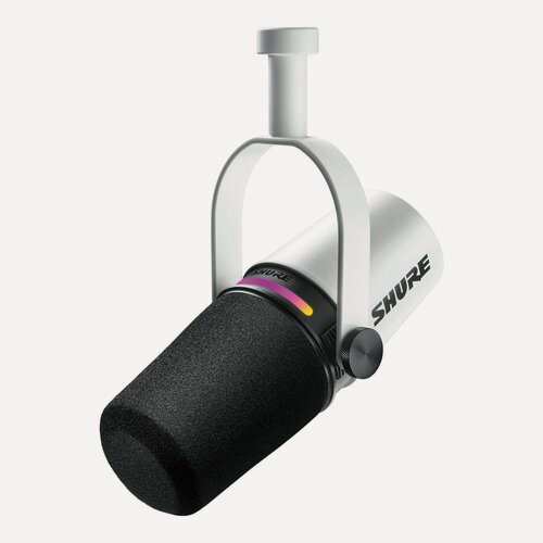 Изображение товара Студийный микрофон Shure "MV7+", динамический, проводной, белый