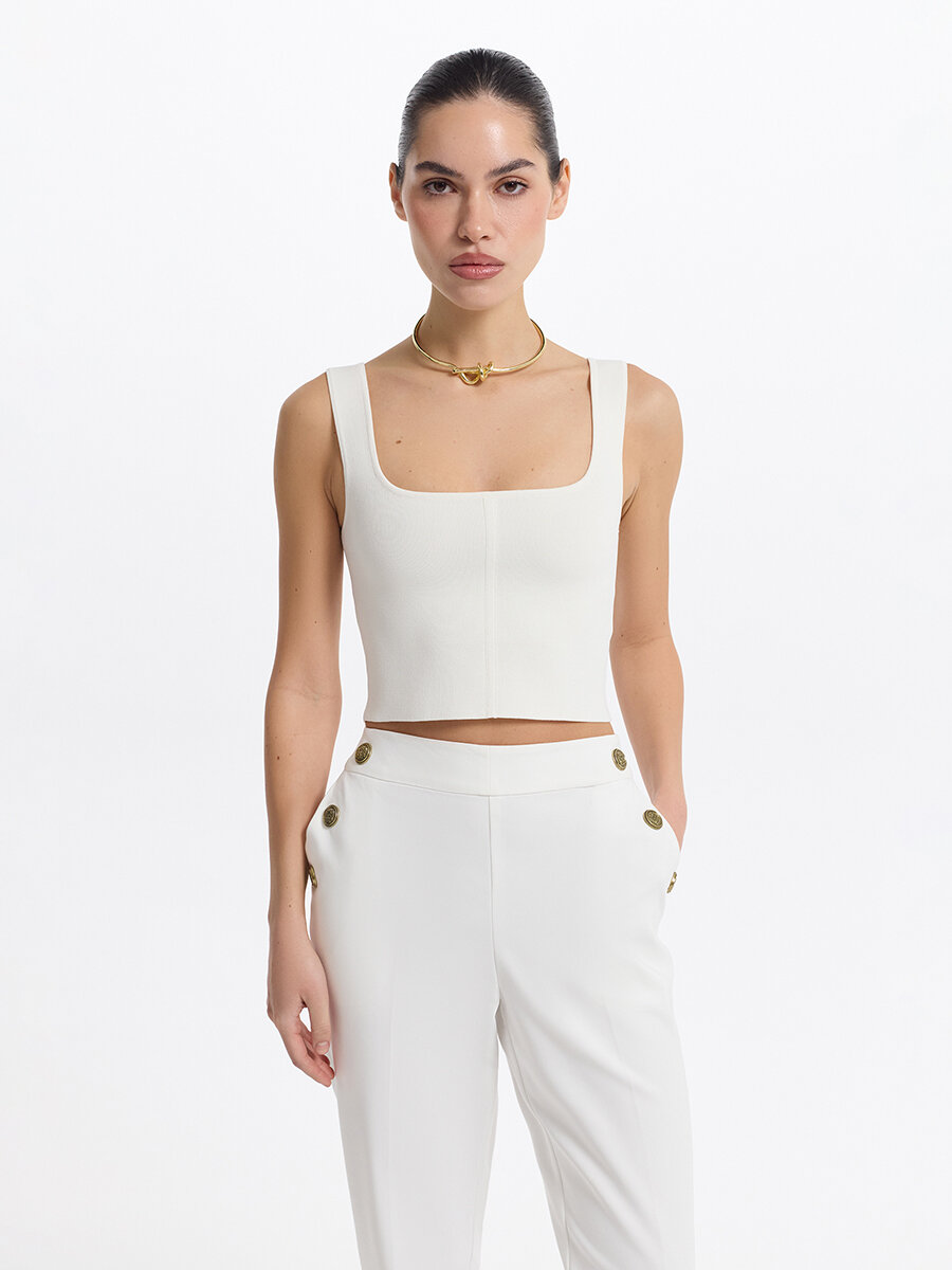 Майка LOVE REPUBLIC, размер S, молочный