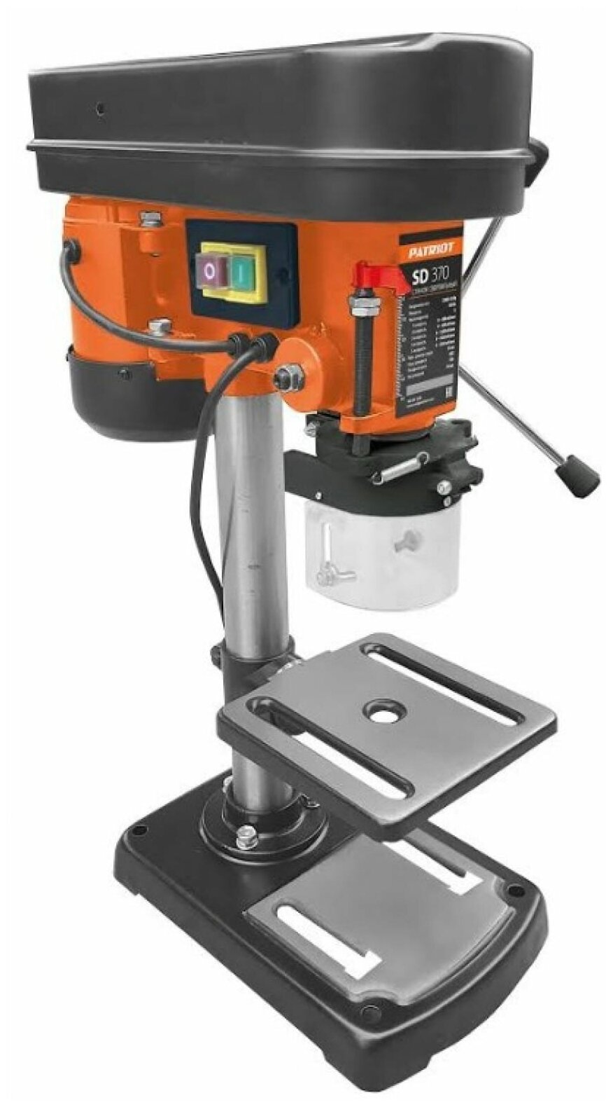 Станок сверлильный настольный PATRIOT SD 370 350 Вт 5 скоростей сверло 13 мм по дереву по металлу тиски в комплекте