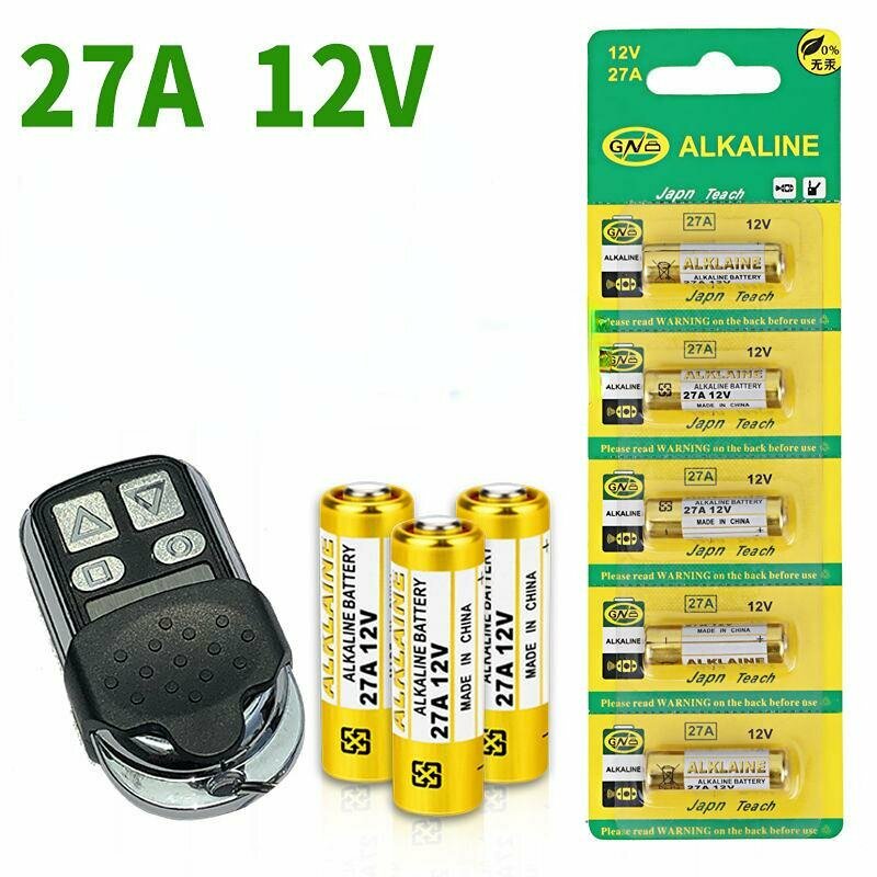 5шт 12V Щелочная батарея 23А 27А для Беспроводной игрушки дистанционного управления сигнализацией дверного звонка
