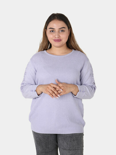 Свитер , размер OneSize, сиреневый