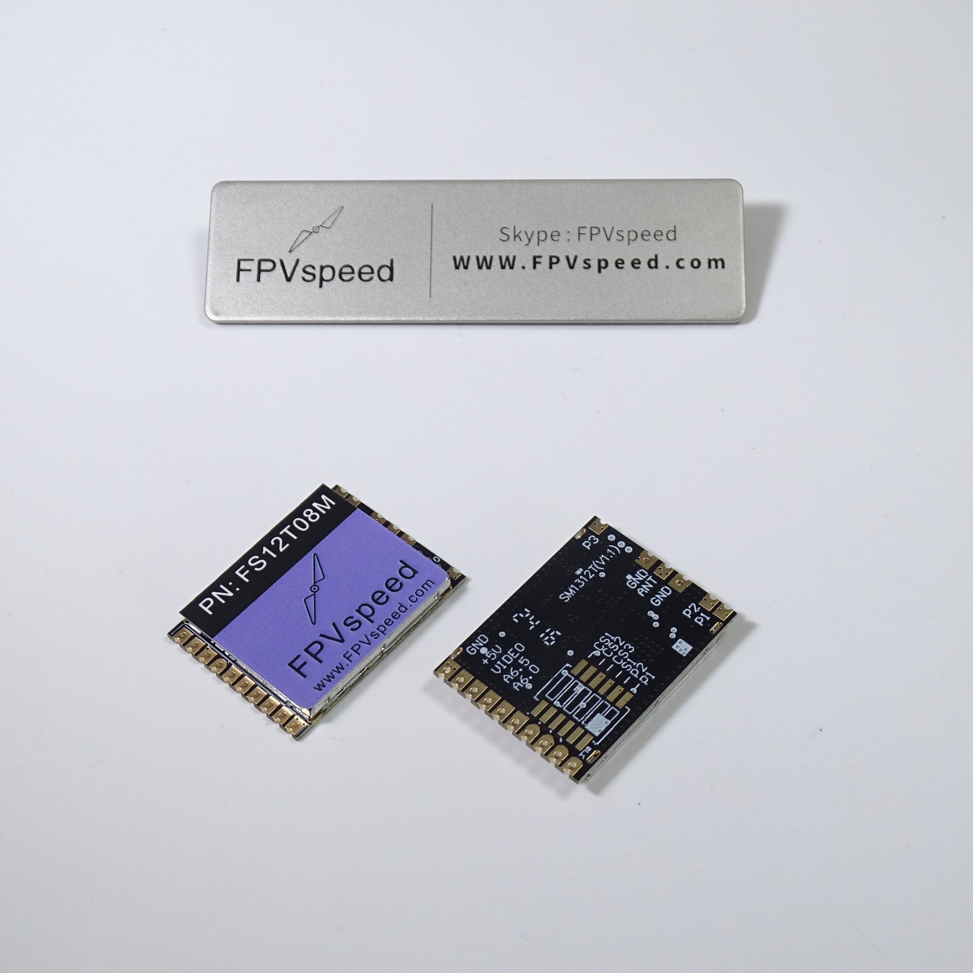 FPVspeed видео передатчик SM1312T V1.1 для дронов, частотный диапазон 1120-1360MHz, 8 каналов, FM модуляция, 50 Ом