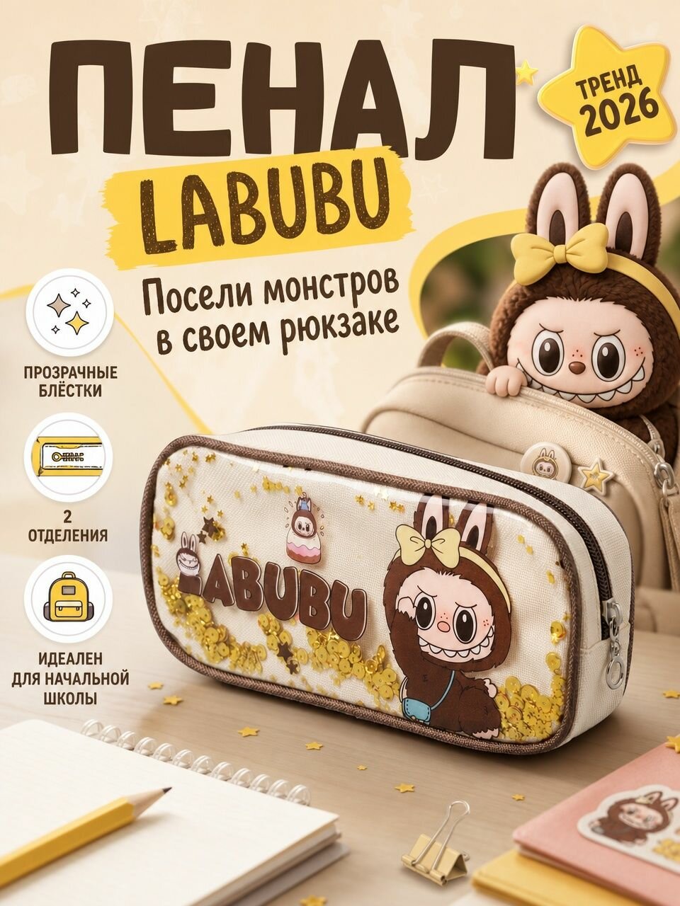 Пенал Лабубу