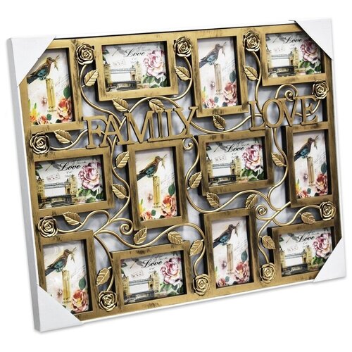 Фоторамка - коллаж / 12 фотографий 10х15 см / Kubanstar