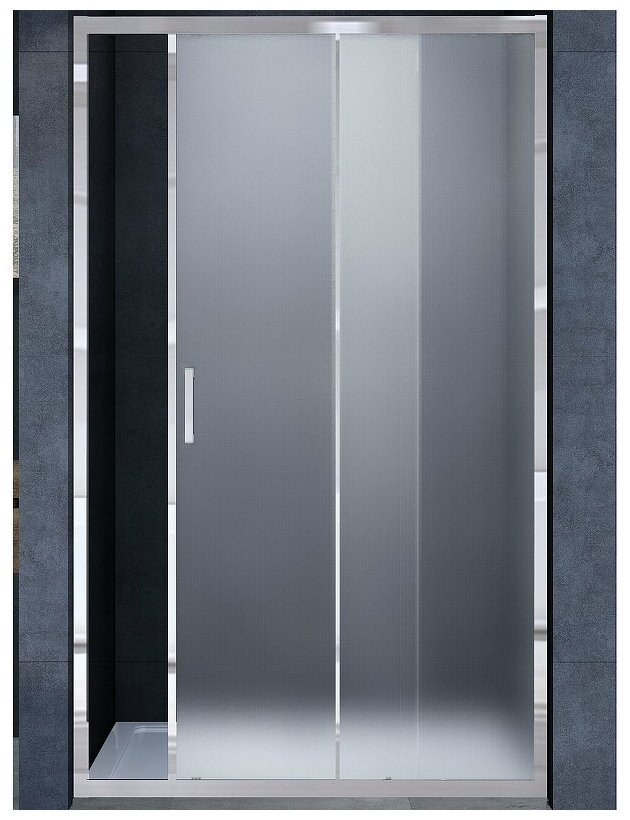 фото Душевая дверь Vincea Alpha VDS-3AL110MT, 1100, хром, стекло текстурное