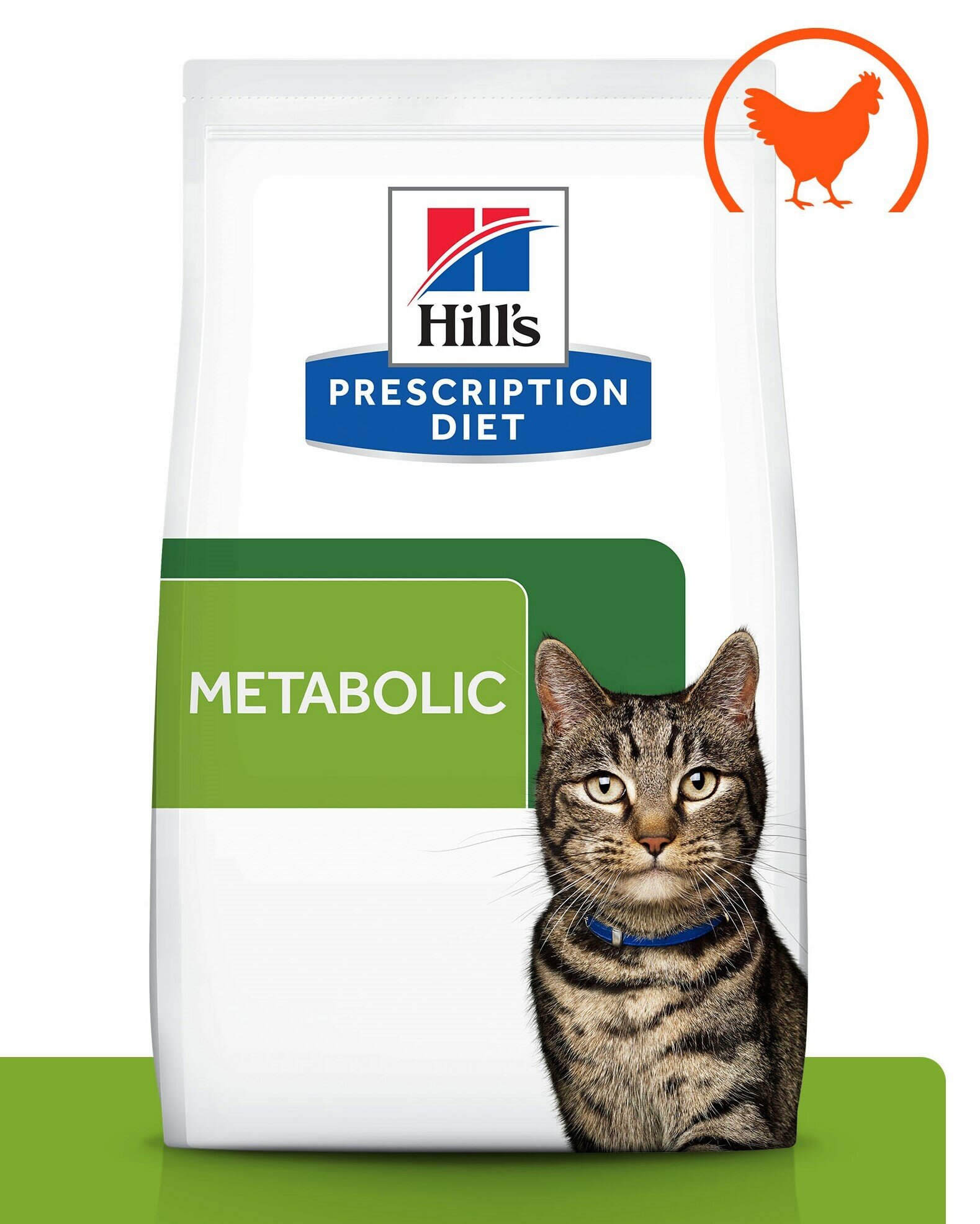 Сухой диетический корм для кошек Hill's Prescription Diet Metabolic способствует снижению и контролю веса, с курицей 1,5 кг