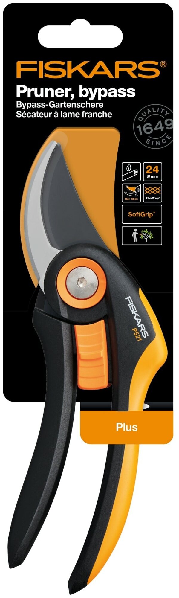 Секатор FISKARS плоскостной Plus™ P521 - фотография № 8