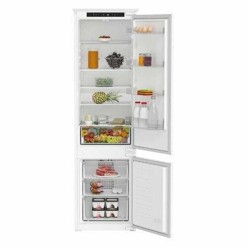 Встраиваемый холодильник Indesit IBH 20 черная панель, белый встраиваемый холодильник indesit ibh 20 белый