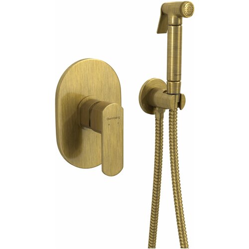 Гигиенический душ со смесителем встраиваемый Bennberg 18K212BR бронза