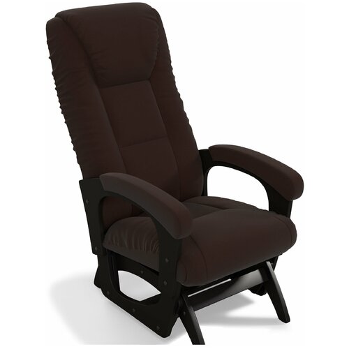 кресло качалка Марк обивка Велюр цвет темный шоколад кресло качалка маятник Марк темный шоколад