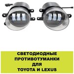 Светодиодные противотуманки(линзованные) для Toyota и Lexus - изображение