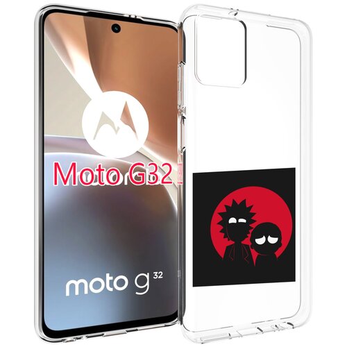Чехол MyPads рик и морти в тени для Motorola Moto G32 задняя-панель-накладка-бампер чехол mypads рик и морти в тени для motorola moto x30 pro задняя панель накладка бампер