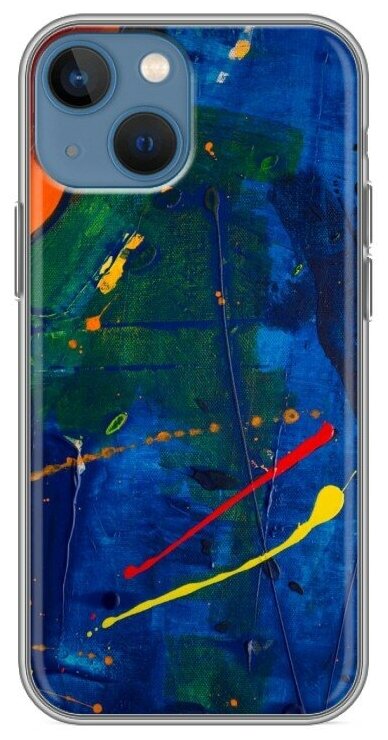 Дизайнерский силиконовый чехол для Айфон 13 мини / Iphone 13 Mini Живопись