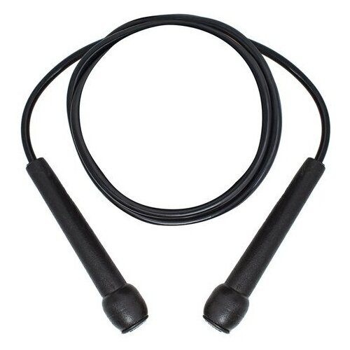 AdiJRW05 Скакалка Jump Rope Plastic Handle черная - Adidas скакалка скоростная пластиковая bradex rope speed plastic blue 1 шт