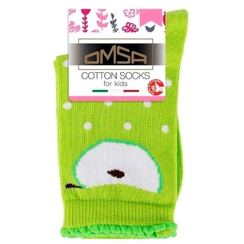 Носки Omsa размер 19-22, зеленый, мультиколор носки omsa размер 19 22 зеленый мультиколор