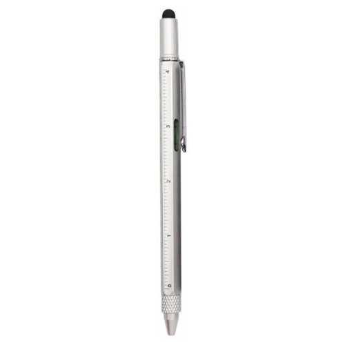 Ручка-стилус GSMIN L3 с линейкой и уровнем (Серебристый)