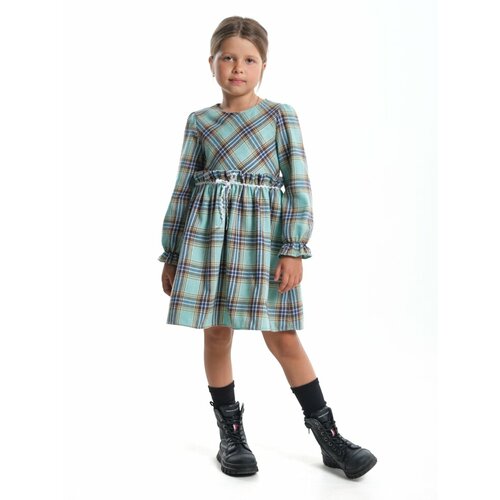 Платье Mini Maxi, размер 116, бирюзовый комбинезон mini maxi размер 116 бирюзовый