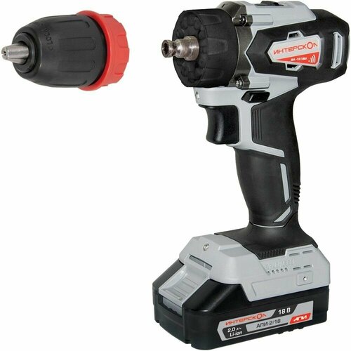 Дрель аккумуляторная Интерскол ДА-1318 ВК комби АПИ 2 акк 20 Ач патрон 13мм кейс 5752277 1029900₽