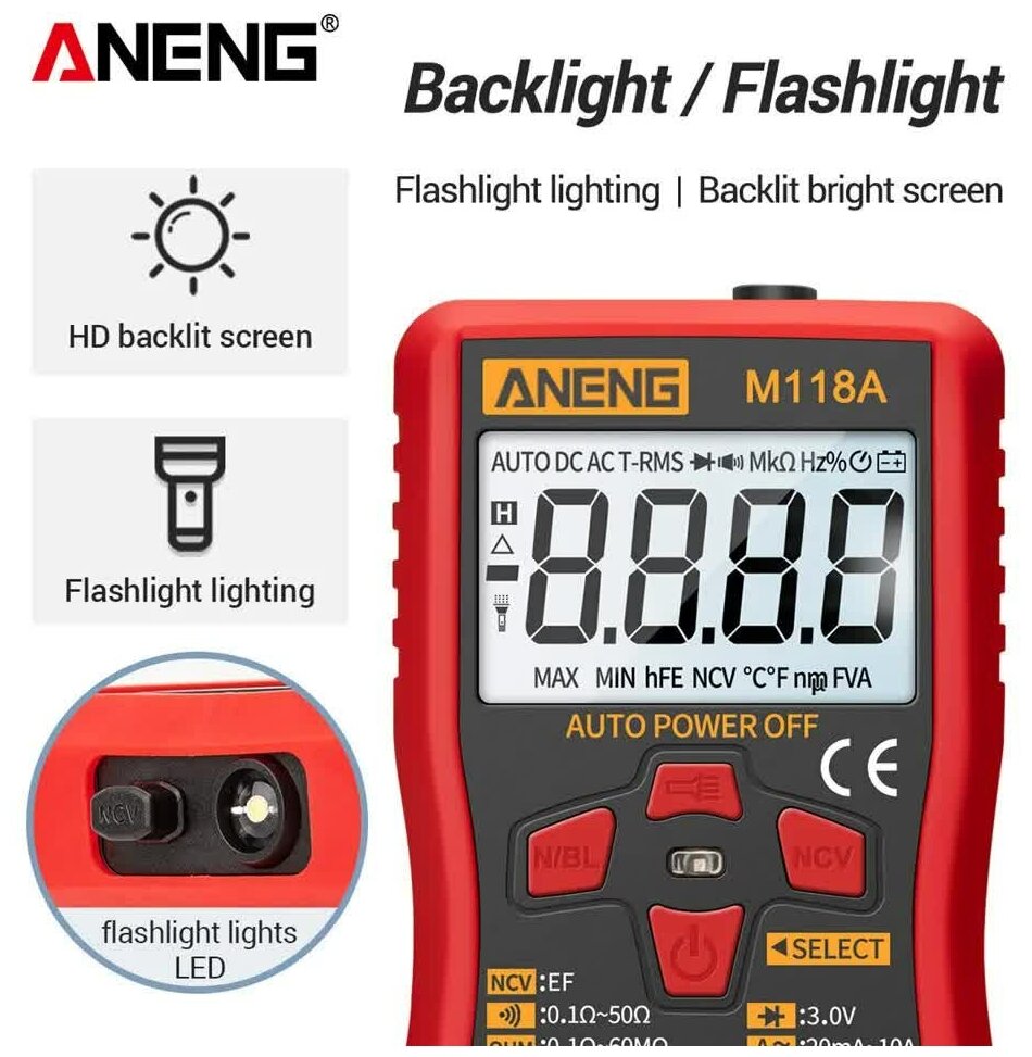 Цифровой мультиметр ANENG M118A - фотография № 10