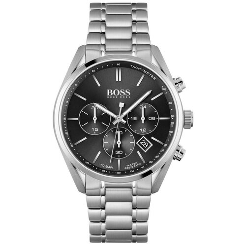 Наручные часы BOSS, серебряный, черный
