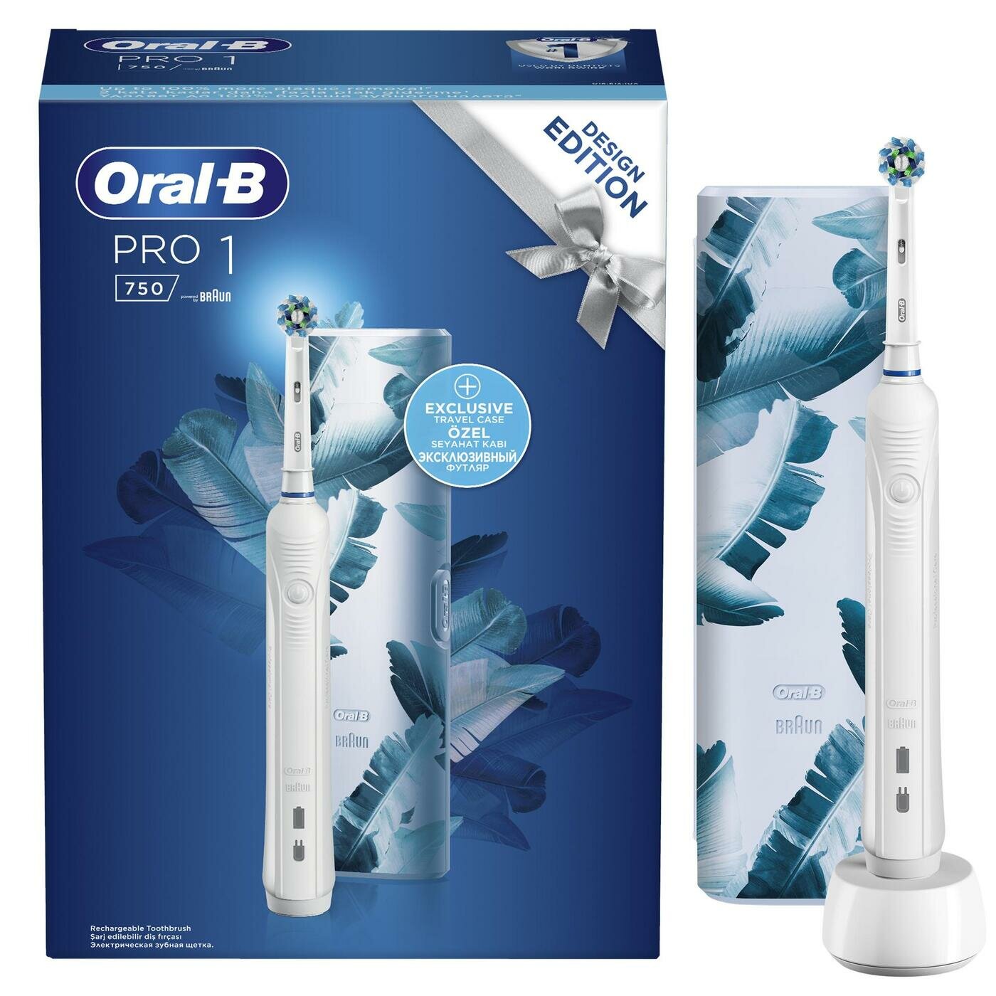 Электрическая зубная щетка Oral-B Pro 1/D16.513.1UX CrossAction White, белый - фотография № 2