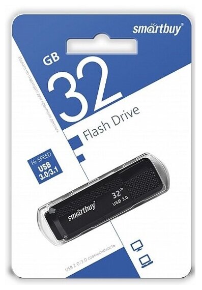 USB флешка Smartbuy 32Gb Dock black USB 3.0