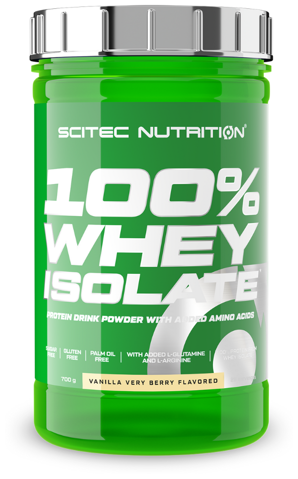 Scitec Nutrition 100% Whey Isolate 700 гр, ваниль-ягоды