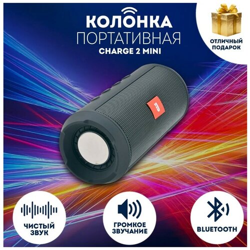 Портативная беспроводная музыкальная переносная Bluetooth колонка черный акустическая система 149000₽