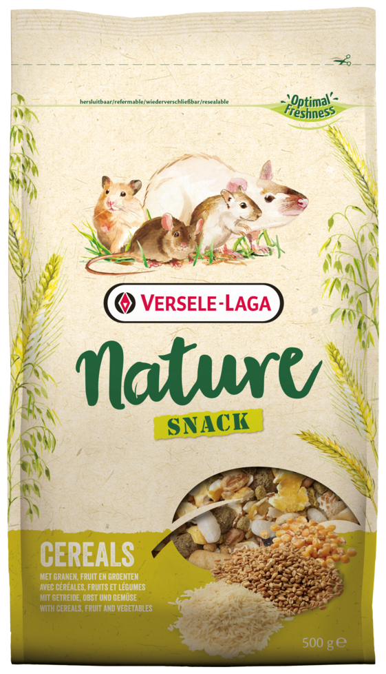 Versele-Laga Nature Snack дополнительный корм для грызунов со злаками Cereals 500 г