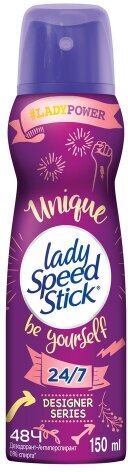 Дезодорант-антиперспирант Lady Speed Stick Unique, Be yourself 48ч, 150 мл