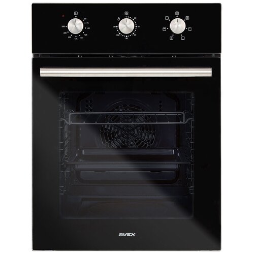 Встраиваемый духовой шкаф AVEX HM 4060 1B узкий 50л объем конвекция 6 режимов гриль таймер черное стекло 1899000₽