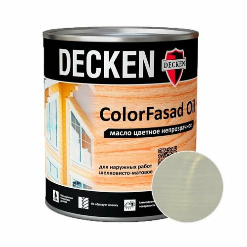 Масло DECKEN Color Fasad Oil Trend Серый песок 0,75 л