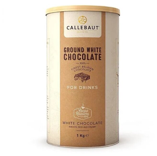 Callebaut шоколад белый тертый Ground White Chocolate 1000 г 20,8% какао CHW-X2929P-X71 - фотография № 1