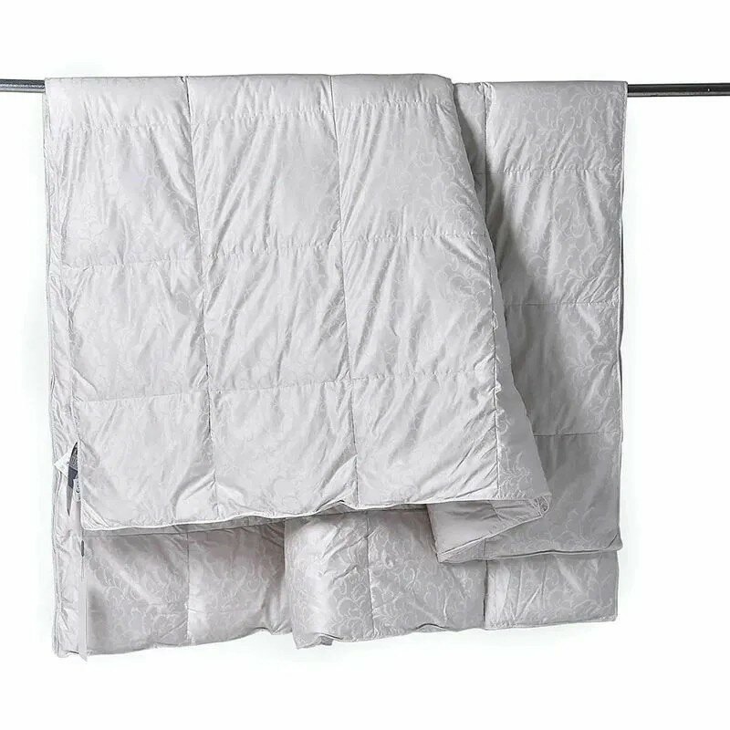 Одеяло пуховое BelPol Евро / DIAMOND / 200x220 / всесезонное с наполнителем белый гусиный пух в сатин-жаккарде - фотография № 10