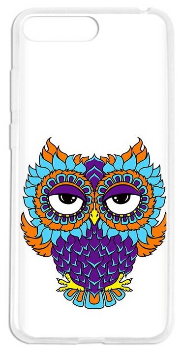 Чехол задняя-панель-накладка-бампер MyPads Цветная сова для Huawei Honor 6 Plus (PE-UL00/TL20/TL10/CL00)75.7 противоударный