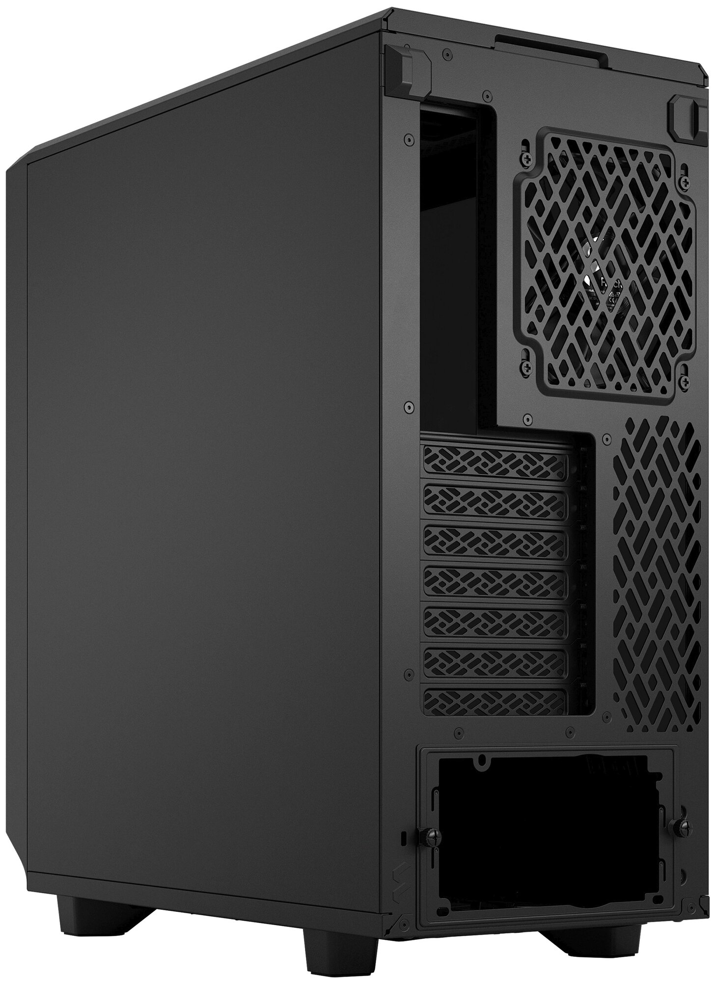 Корпус ATX Fractal Design FD-C-MES2C-02 черный, без БП, стенка из закаленного стекла, USB Type-C, 2*USB 3.0, audio - фото №4
