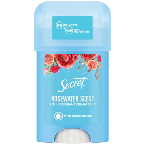 Женский Кремовый Антиперспирант Secret Rosewater 40 мл