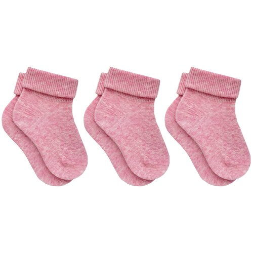 фото Носки rusocks детские, 3 пары, размер 10-12, розовый