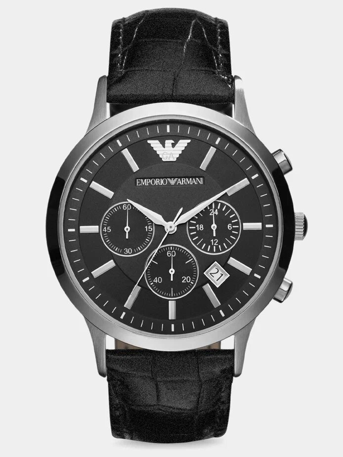 Наручные часы EMPORIO ARMANI Classics AR2447, черный, серебряный