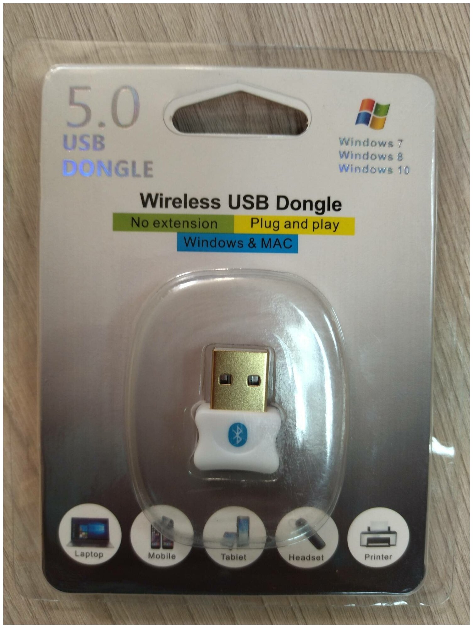 Адаптер Bluetooth W24-5.0 USB dongle