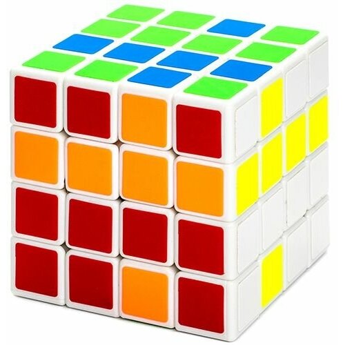 Кубик рубика ShengShou 4x4 x4 / Развивающая головоломка / Белый пластик необычный кубик рубика 4x4 shengshou crazy cube v2 головоломка цветной пластик