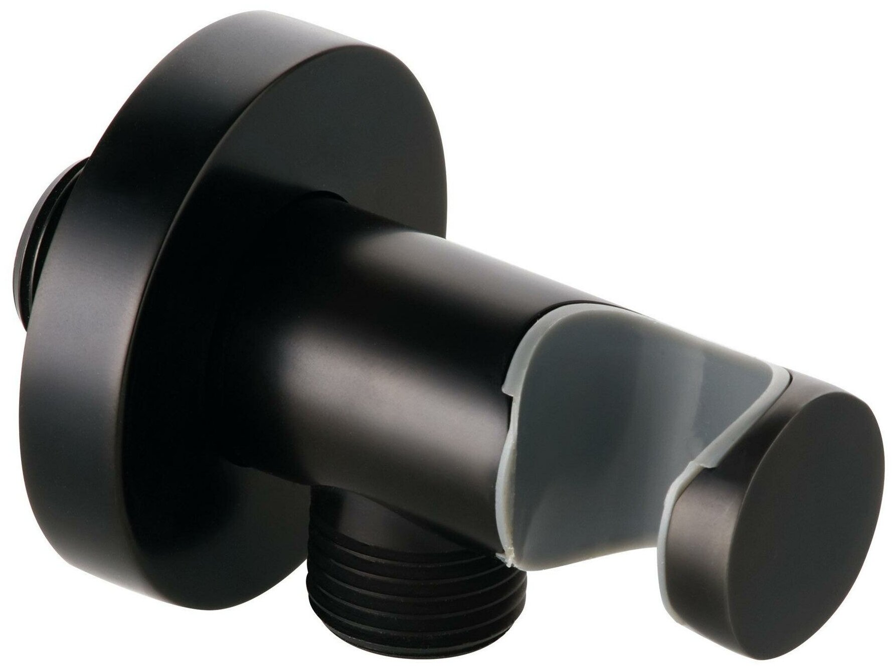 фото Шланговое соединение KLUDI DN15 с держателем для душа, черный матовый 6054739-00