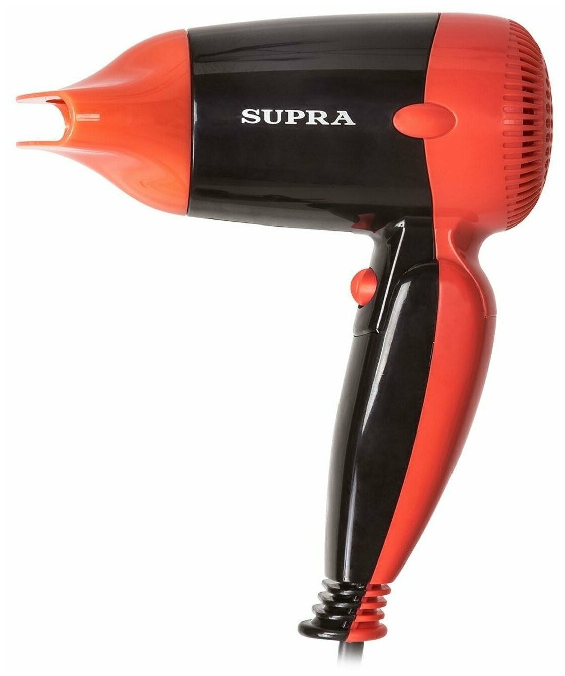 Фен для волос Supra PHS-1404S, черный/красный