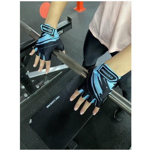 Перчатки для фитнеса Espado/велоперчатки женские/без пальцев/для занятий спортом/для кроссфита