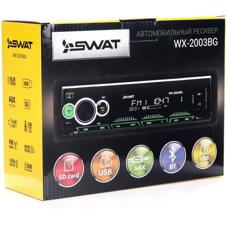 Автомагнитола Swat WX-2003BG (swat wx-2003bg) - фото №7