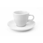 Кофейная пара (чашка и блюдце) RISE 70 мл белая - изображение