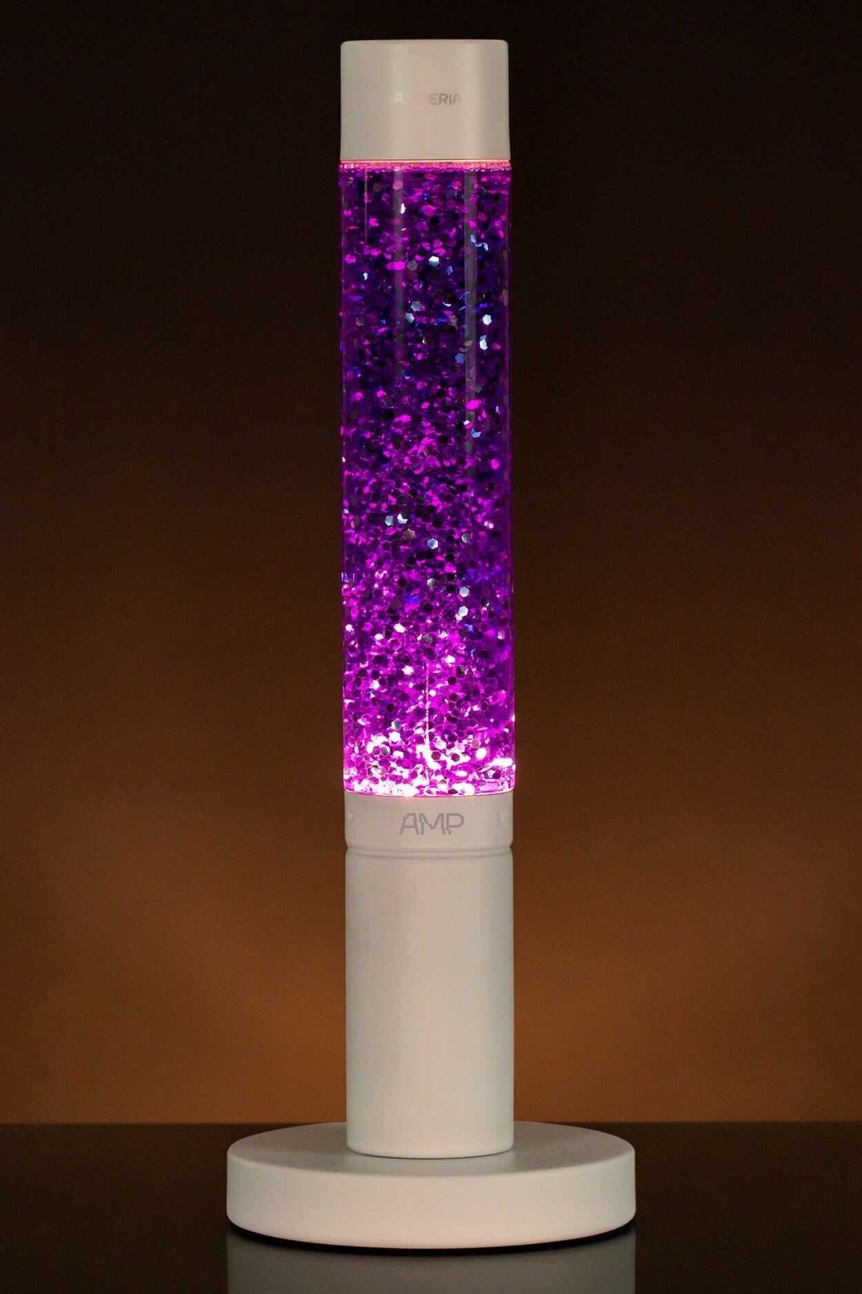 Лава лампа Amperia Slim Violet Сияние (глиттер) (39 см)