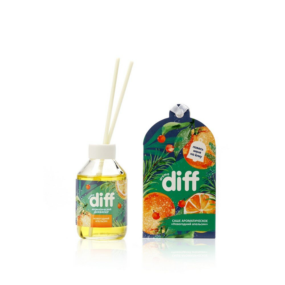 Ароматический диффузор Aromadiff Новогодний апельсин, 50 мл, саше 10 г - фото №10