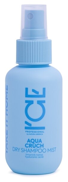 ICE by NATURA SIBERICA Жидкий сухой шампунь для волос Aqua Cruch Dry Shampoo Mist, 100 мл