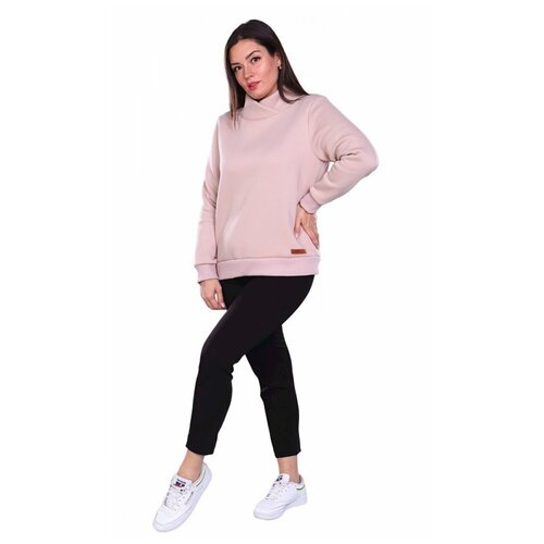 Толстовка женская GeoLuk, цвет пудра, размер 56